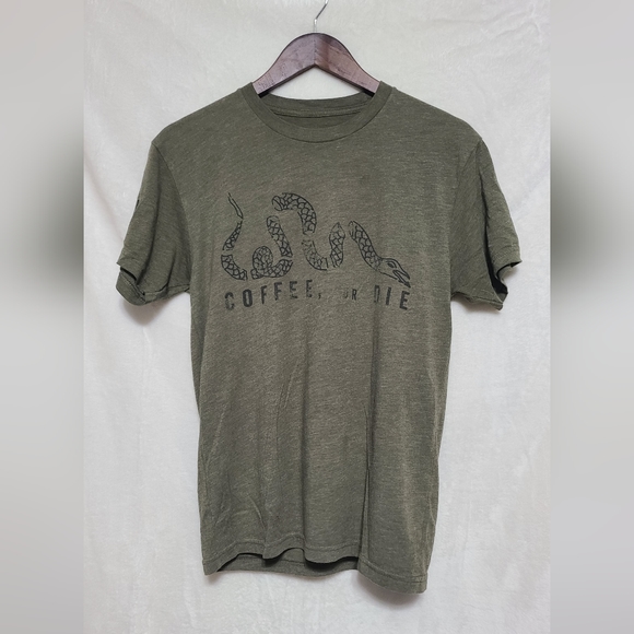 Black Rifle Men's Coffee Or Die Short Sleeve Tee Size S - Picture 1 of 3